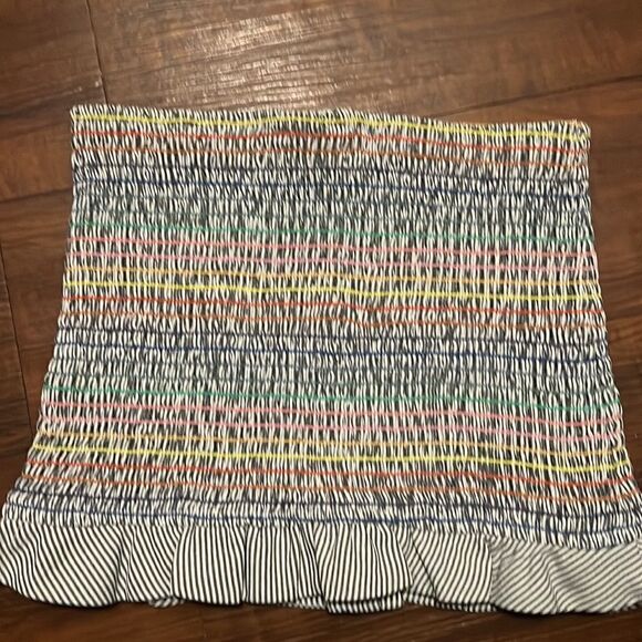 Rainbow Stretch Tube Top - Never Worn NWOT - Rainbiw Stitched Shirt Size Small - Picture 1 of 5